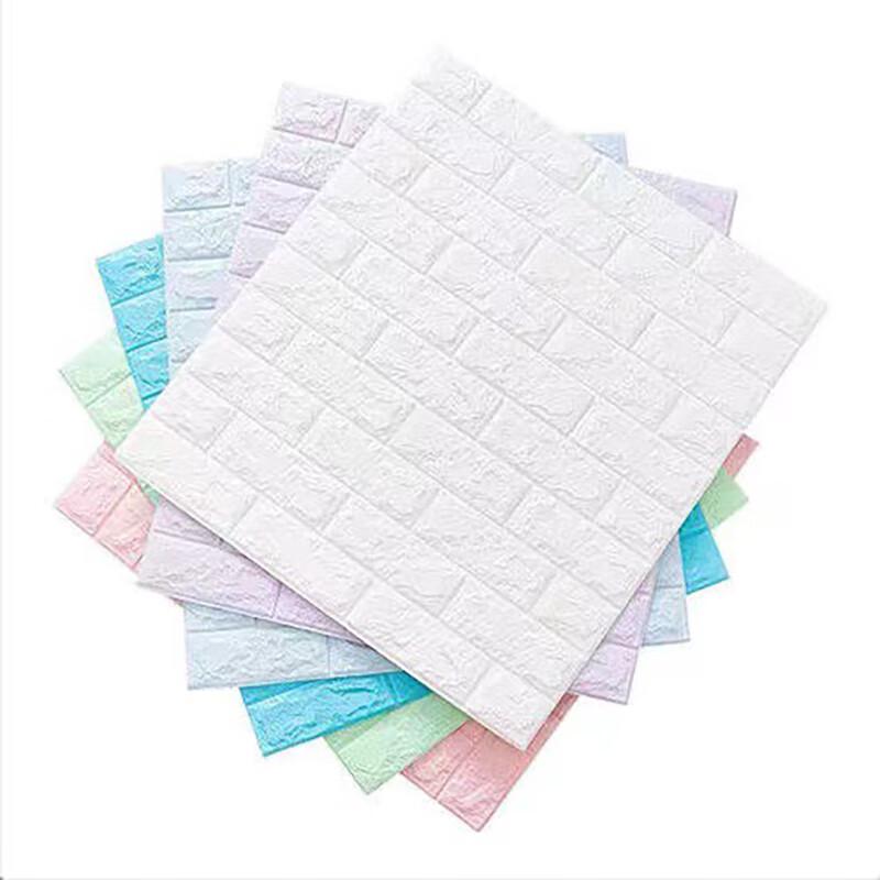Self-Adhesive 3D Brick Pattern Foam Wallpaper