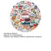 50PCS Reading Lovers Stickers Rich Different Patterns Residue-free Sunproof Adhesive Non-fading Waterproof Book Decals