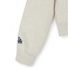 MLB Los Angeles Dodgers Logo Letter Pattern Crew Neck Pullover Long Sleeve Knit Sweater Women Sweater Off-White 3FMTV0344-07OTS