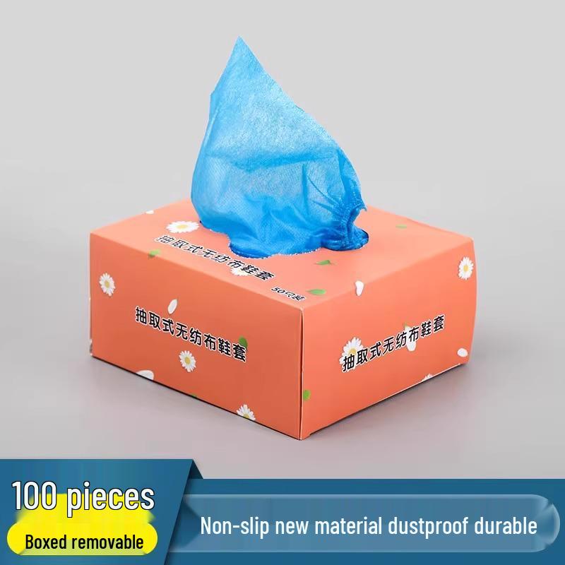 Washable and Disposable Non-Woven Shoe Covers for Children and Adults - Universal Fit for Indoor Use