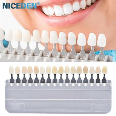 NICEDEN Vita Toothguide 3D Master Sbiancamento Denti Guida Tonalità Sbiancante Portabilità 16 Colori Piastra Colorimetrica Clinica Dentistica