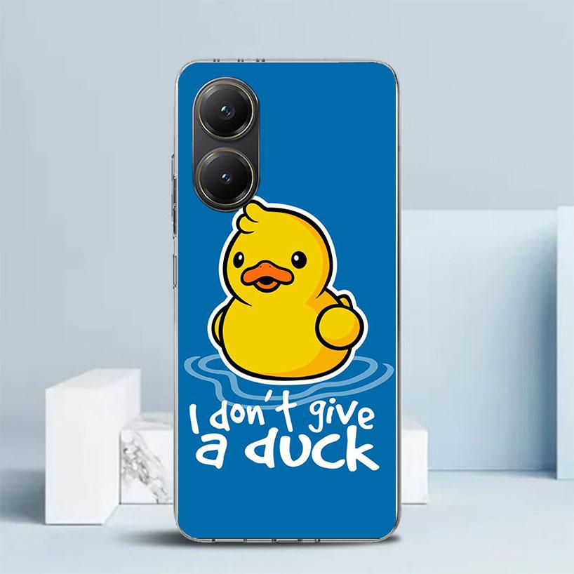 Grappige Schattige Gele Eend Zachte Beschermhoes voor Xiaomi Poco F7 Ultra X7 X6 X5 Pro M7 Telefoonhoesje Redmi 15 15C 13 13C 12 12C 10 10C Prin