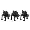 3Pcs Black Cat Toilet Paper Holder Set Funny Animal Toilet Paper Storage Stand for Bathrooms Kitchen Toilet Tissue