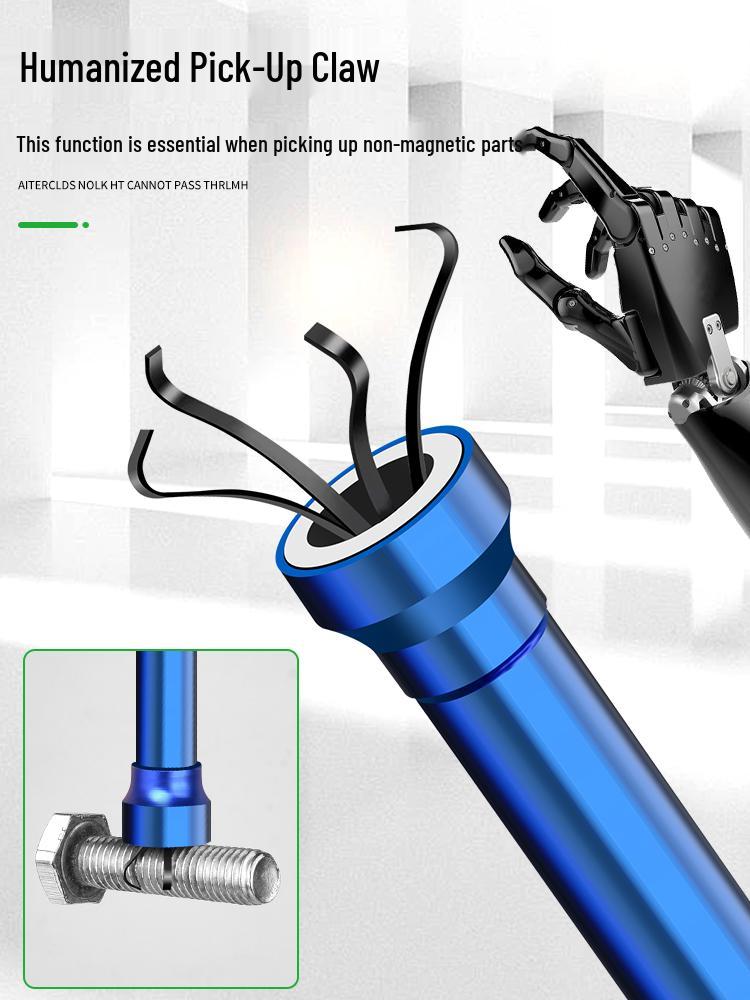 Baolian Magnetic Pickup Tool with Light - Auto Repair & Household Bendable Metal Stick