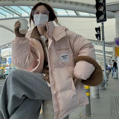 Cappotto da pane con cappuccio in stile coreano ispessito Giacca invernale imbottita in cotone sciolto per studentesse