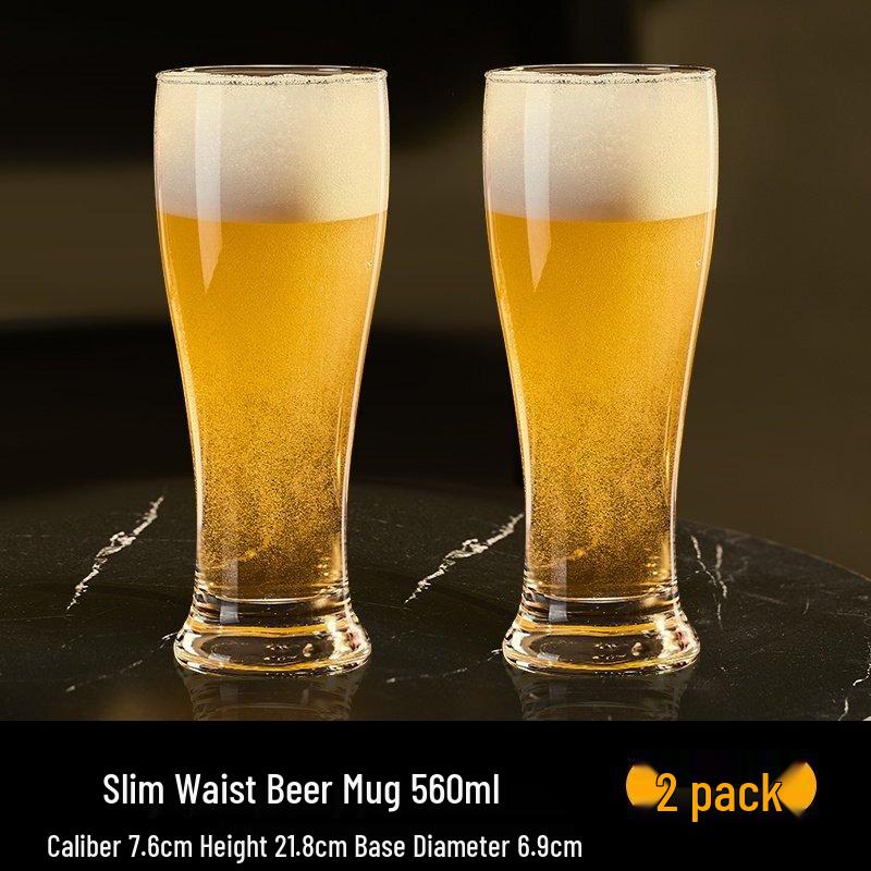 ZISIZ Large Capacity Glass Beer Mug