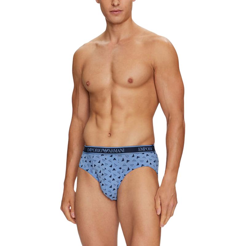 Emporio Armani Logo Cotton Briefs 3-Pack Men underwear 112132-4F717-75336