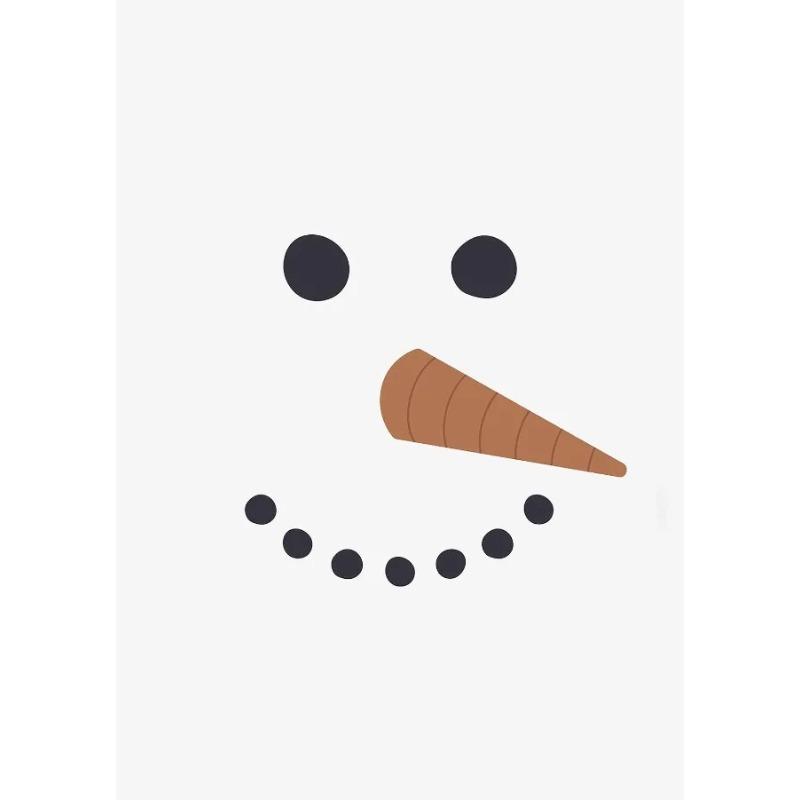 Modern Minimalist Christmas Theme Art Posters Snowman Prints Canvas Printing Wall Art Picture for Living Room Home Decoration