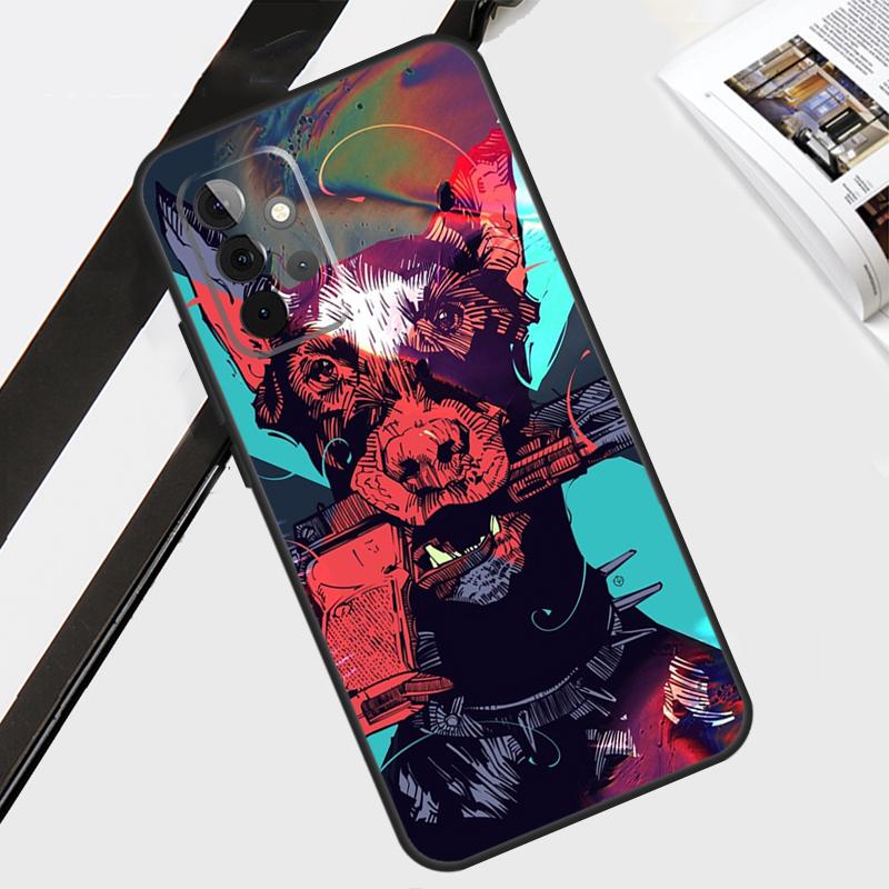 Animals Doberman Dog Case For Samsung Galaxy A12 A22 A32 A52 A56 A36 A26 A16 A06 A54 A34 A14 A13 A53 A15 A35 A55