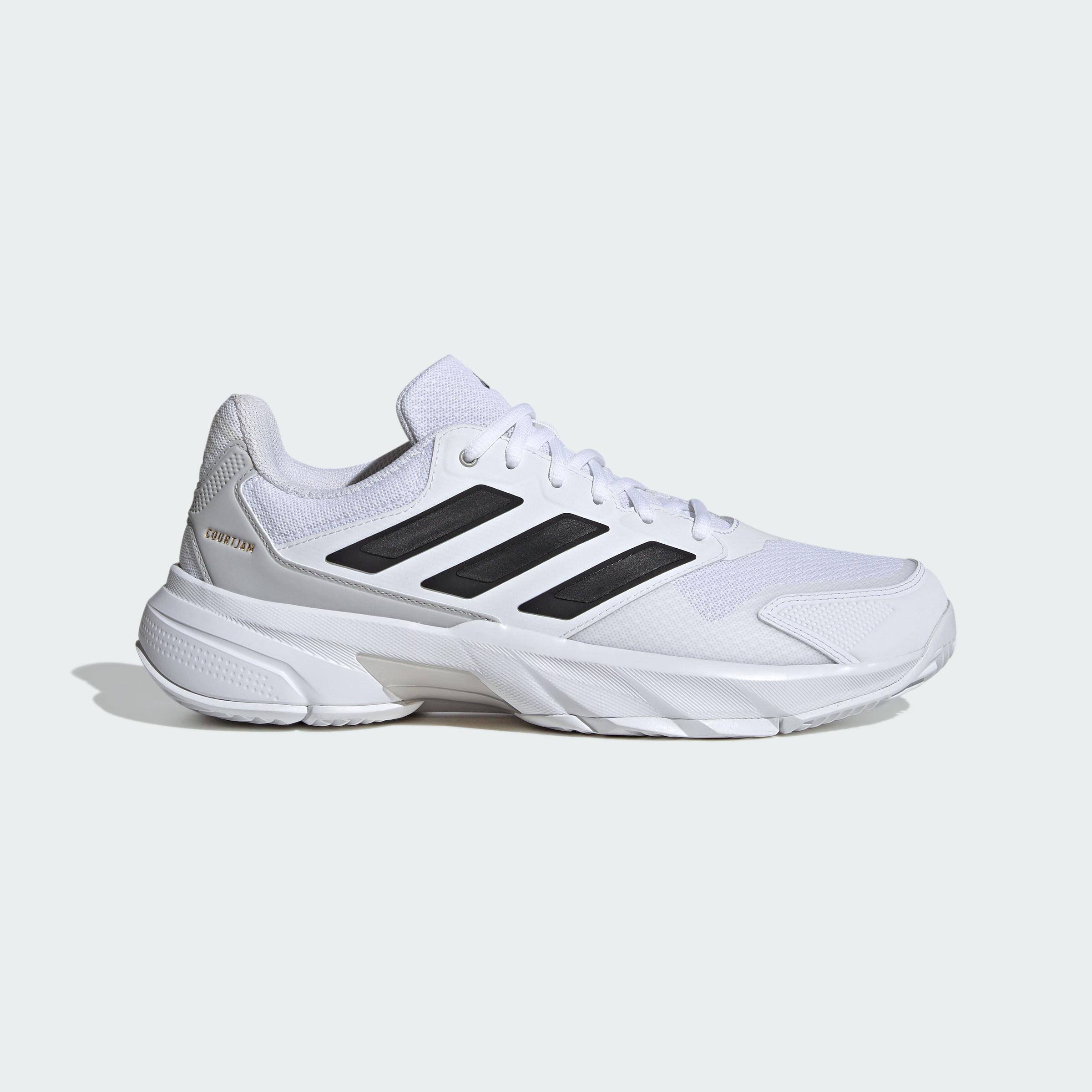 adidas Courtjam Control 3 Cloud White Core Black Grey 40.5