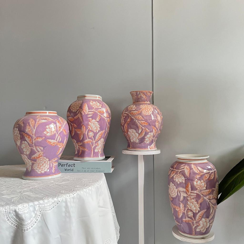 Modrobílá porcelánová váza Čínský styl Retro porcelánový květináč Květináč Hydroponie Terárium Domácí dekorační doplňky