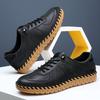 Full Cowhide Men's Shoes 2025 Autumn and Winter New Leather Casual Shoes Leather Shoes First Layer Cowhide Foot Sneakers Men's Leather Shoes