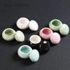 4pcs/lot Ceramic Mini Tea Cans Sealed Cans of Fragrant Powder Ceramic Pill Cans Pearl Powder Portable Travel Storage Tank