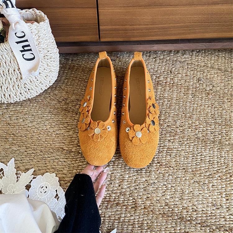 Leather Soft Sole Flat Bottom Retro Doudou Mary Jane Single Shoes Women's 2025 Fashion with Skirt Ballet Grandma Shoes Trend