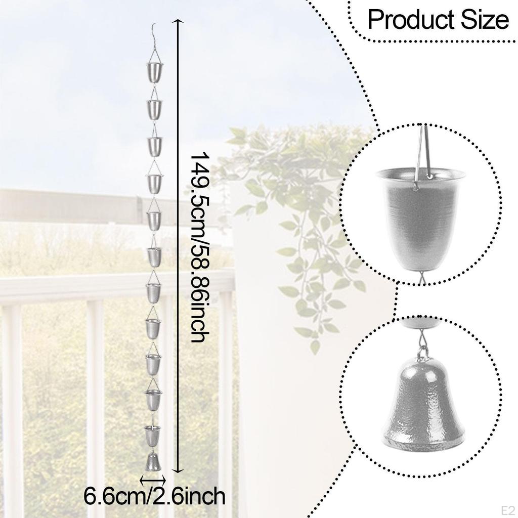 Coffee Cup Rain Chain Water Drain for Gutters In The Garden