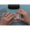 6Pcs with Grid Lines Clear Stamping Tools Clear Stamp Display Block  Photo Album Decorative