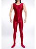 M Xl Unisex Sleeveless Shiny Bodystocking Catsuit Close Open Crotch Bodysuit Tights Sexy Transparent Leotard Conjoined Lingerie