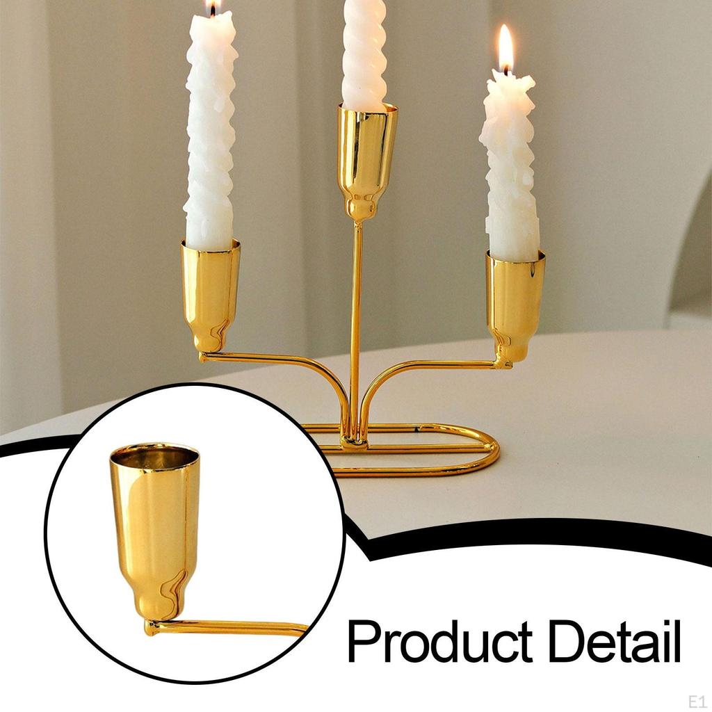 Candle Holder Iron Art for Festival Tabletop Decoration