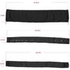 Black Zippered Rigging Sleeve, ZRS-1-DP Casing, Trolling Motor Cable Organizer Sleeve Protection - (48'' Long)