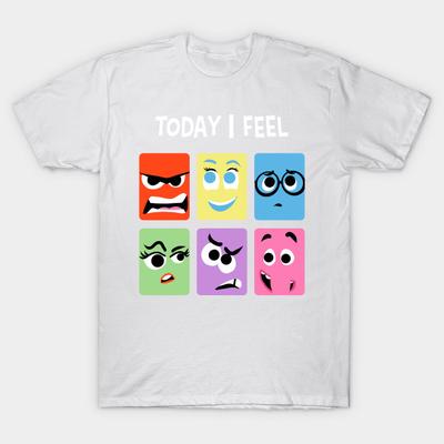 T Shirt Women Today I Feel Harajuku Print Kawaii Tshirt Summer Short Sleeve Female T-Shirt Top Tee