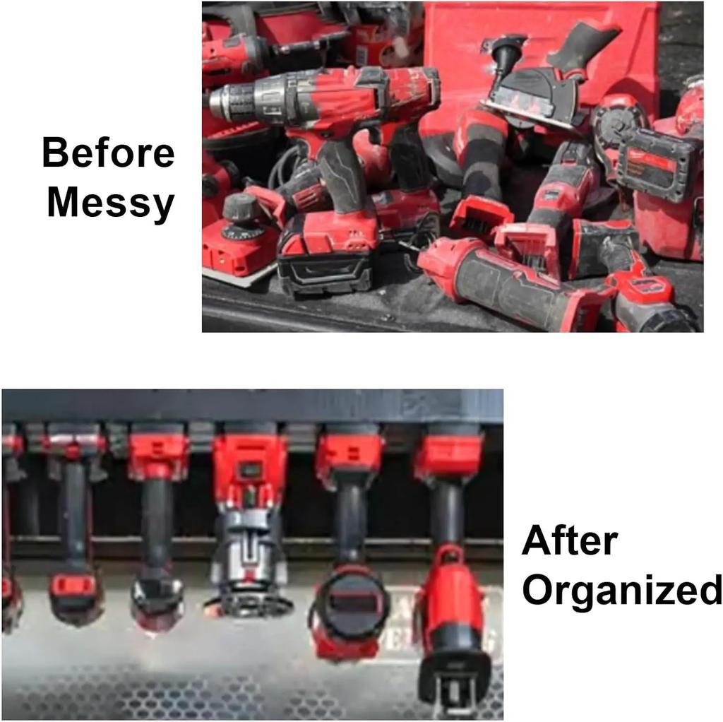10Packs Tool Holders for Dewalt 20V Drill Mount Fit for Milwaukee M18 Tools