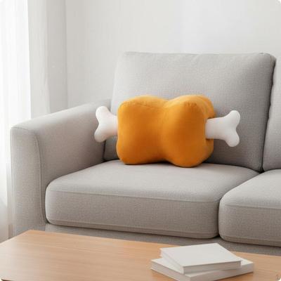 Bone Shaped Soft Pillow Cushiony and Gentle Cute Home Accessory for Kids