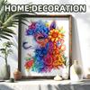 Horse Head With Flowers Wooden Puzzle Irregular Animal Shape Block Flat Wooden Puzzle