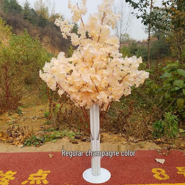 Cherry Blossom Wedding Aisle Runner and Flower Basket Stand