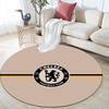 Chelsea Football Club Round Area Rug,Carpet Rug for Living Room Bedroom Sofa Playroom Decor,Non-slip Floor Mat