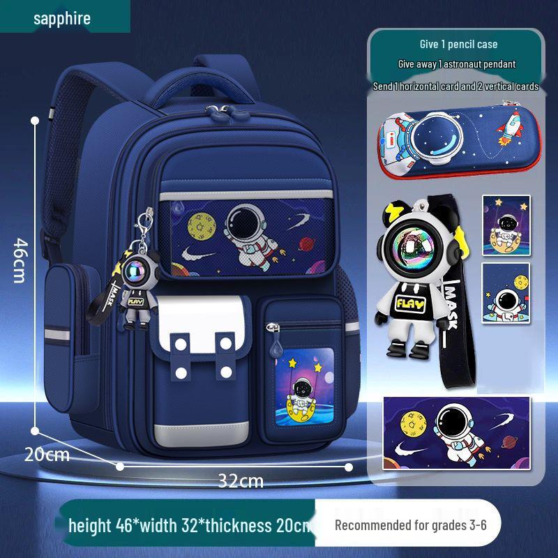 Ultraleichter Jungen-Rucksack mit Rückenstütze für die Klassen 1-6