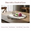 Heart Lace Ruffled Placemats Table Napkins Vintage Style Romantic Wedding Party Home Dining Decoration Accessories