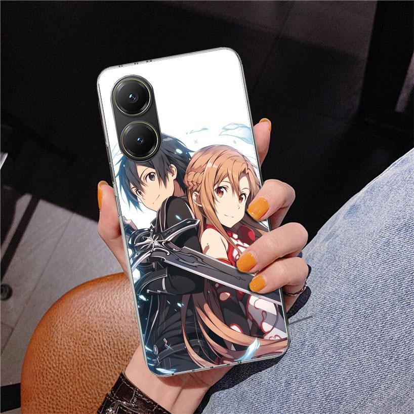 Anime Sword Art Online SAO Handyhülle für Xiaomi Poco X7 X6 X5 Pro F7 Ultra Redmi 15C 15 13C 13 12C 12 10 10A 10C 9 9A 9C 9T