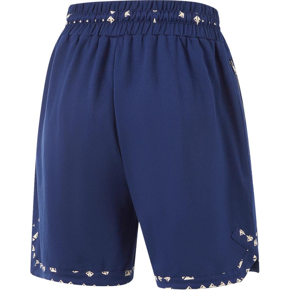 Li-Ning Professional Basketball Series Solid Color Comfortable Breathable Loose Straight Basketball Pants Men Bottoms Deep-Blue AKSU933-1