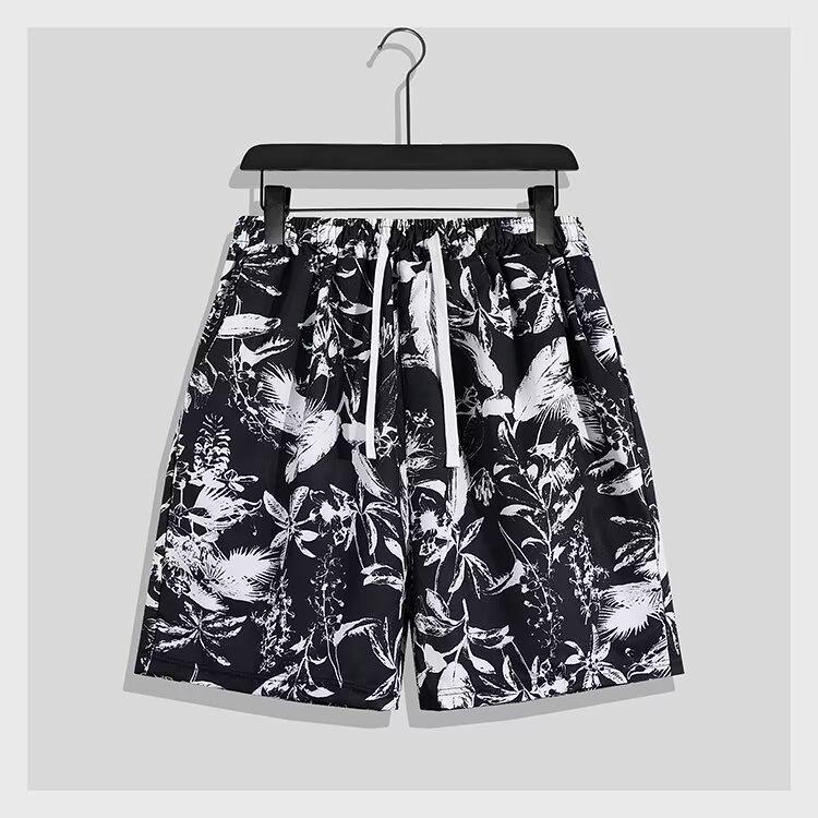 Men's Trendy Vintage Floral Hawaiian Shirt & Shorts Set - Summer Casual Loose Fit
