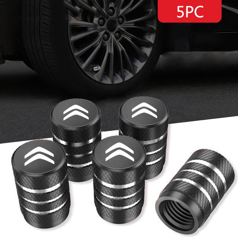 5Pcs Metal Alloy Car Wheel Tire Valve Stem Caps For Citroen C4 C3 C5 C1 C2 Berlingo C-Elysee C4-Picasso C4-Aircross Accessories alr123