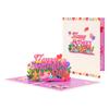 Schöne Muttertagskarten Beschreibbare Karte 3D Pop-Up Design Feiertagsgrußkarte Blumen Design Dankesgruß