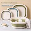 Portable Foldable Washbasin for Dorm, Home, and Travel - Large & Small Sizes, Ideal for Students & Kids