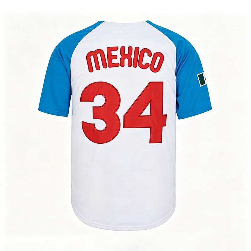 Men's Vintage-Style Stitched Baseball Jerseys   7 Urias  34 Mexico  S-3XL