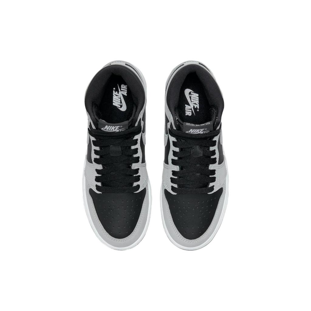 Tênis Infantil Air Jordan 1 Retro High OG GS Shadow 2.0 Cinza Preto Cinza-Fumaça-Claro 575441-035