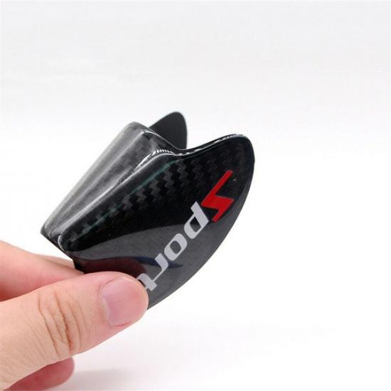 10pcs Car Carbon Fiber Door Handle Bowl Sticker Protector Anti Scratch Cover