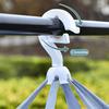Foldable Drying Rack with Zipper Closure - Space Saving Three-layer Grid Dryer, Foldable Kitchen and Garden Storage Rack with Handle