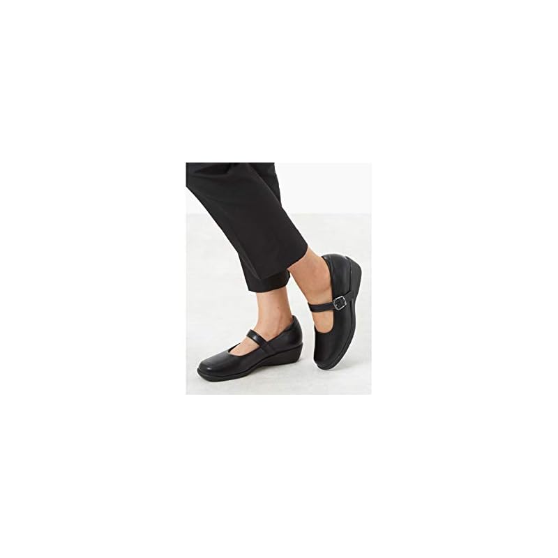 [Pansy] 4073 Office Pumps Shoes, 3E Width, Women's, Made In Japan, Strap, 22.5cm, Black