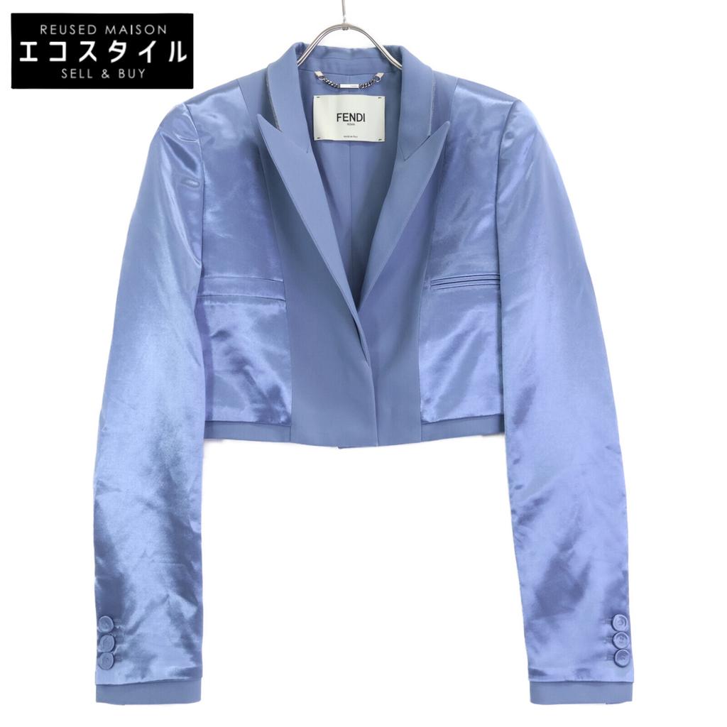 FENDI Blue FJ7389 ANQ4 Short Jacket Jacket 36 blueUsed
