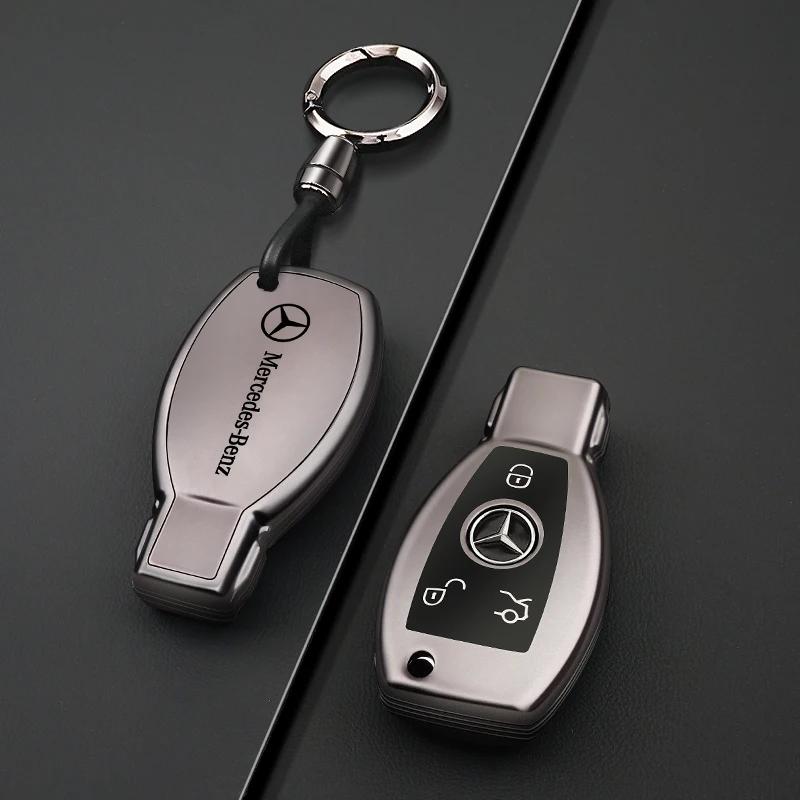 RPO5   TPU Car Key Case Cover Shell Fob For Mercedes Benz A B C E Class GLS GLA GLK GLC CLS CLA AMG W204 W205 W212 W463 W176 Keychain