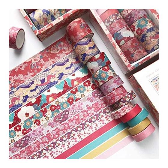 PBM Masking tape set that can be used according to the season and purpose Japanese pattern Design mask Plain mask Stylish Yuzen Kimono pattern