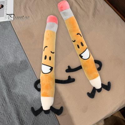 Brinquedos de pelúcia em formato de lápis, almofada macia para decoração de sofá em casa, presente fofo em formato de lápis para alívio do estresse para todas as idades