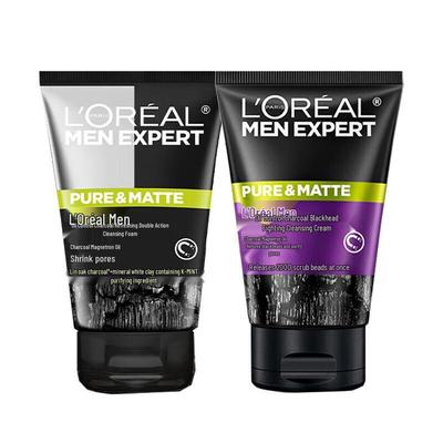 L'Oréal Men Expert Oil Control Charcoal Cleanser Duo Set