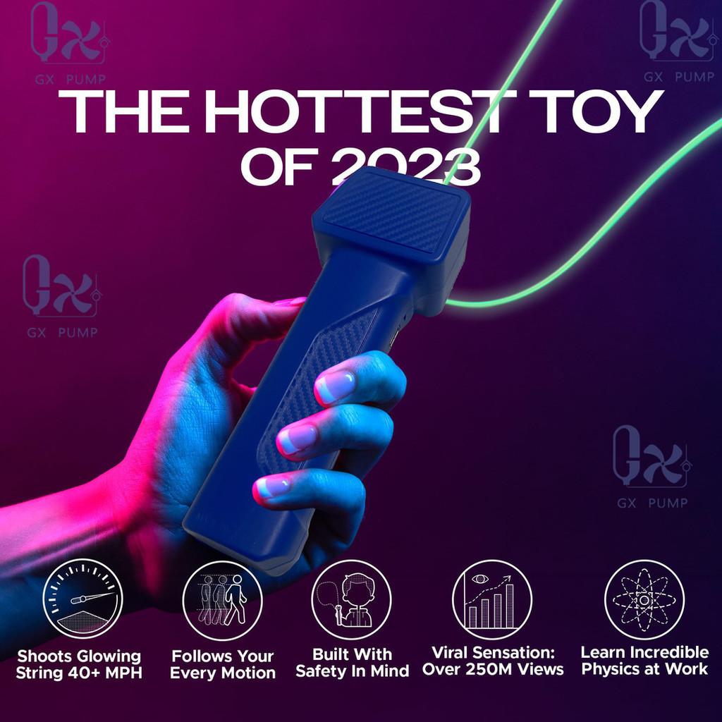 Colorful Led Zipstring Toy Plastic Handheld Adjustable Speed Looplasso Rope Launcher