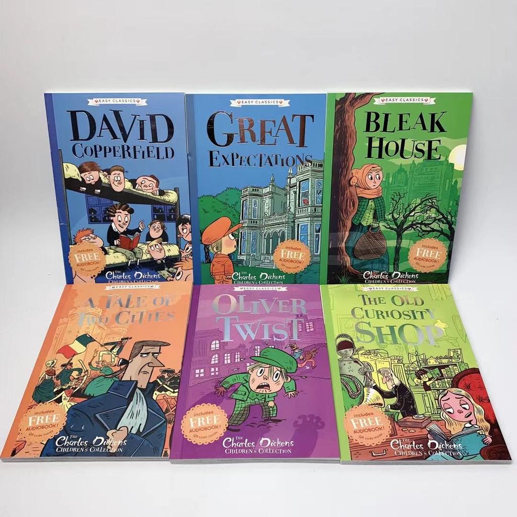 10 Book/set The Charles Dickens English Story Picture Books for Children Learn English Reading Books for 7-10 Year-Old Kids