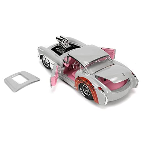 JADA TOYS 1/24 Scale Looney Tunes Chevrolet Corvette with Bugs Bunny Figure (32390) [Parallel Import]